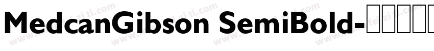MedcanGibson SemiBold字体转换